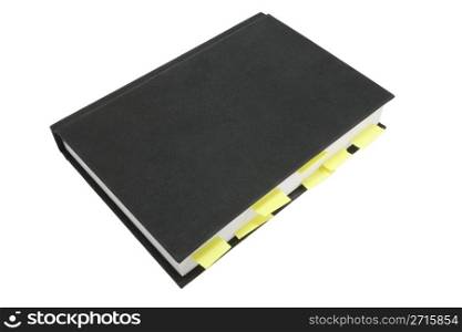 Notebook or calendar with bookmarks