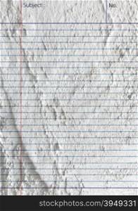 notebook paper on Cement wall texture background design