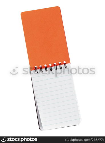 Notebook. Paper sheets in a cell on a spiral