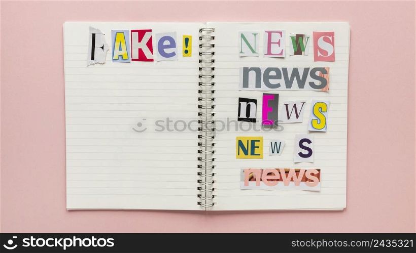 notebook with fake news 3