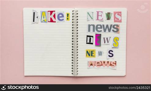 notebook with fake news 3