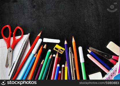 notebooks and other school supplies