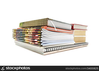 notebooks isolated on a white background