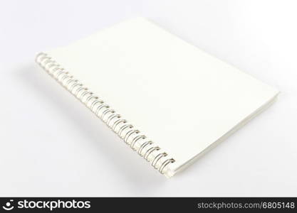 notepad notebook on white background