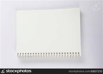 notepad notebook on white background