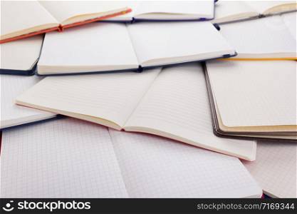 notepad or notebook paper as background, front view