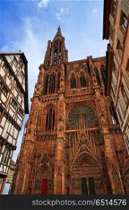 Notre Dame Cathedral in Strasbourg Alsace France. Notre Dame Cathedral in Strasbourg France