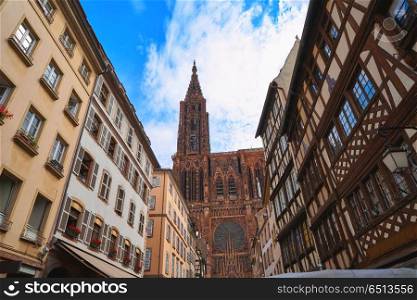 Notre Dame Cathedral in Strasbourg France. Notre Dame Cathedral in Strasbourg Alsace France