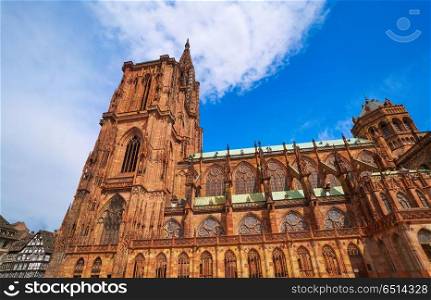 Notre Dame Cathedral in Strasbourg France. Notre Dame Cathedral in Strasbourg Alsace France