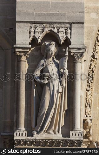 Notre Dame cathedral, Paris, Ile-de-france, France