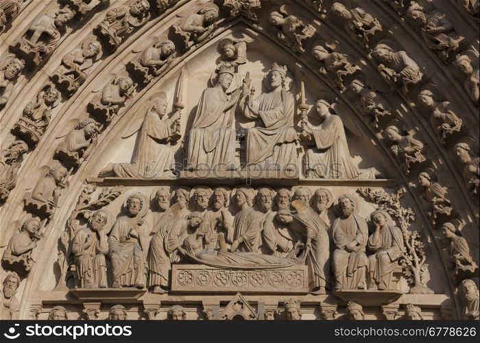 Notre Dame cathedral, Paris, Ile de France, France