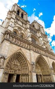 Notre Dame de Paris cathedral is the one of the most famous symbols of Paris