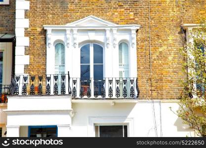 notting hill in london england old suburban and antique brick