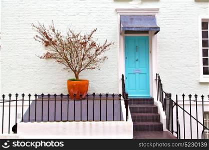 notting hill in london england old suburban and antique flowers