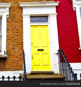 notting hill in london england old suburban and antique wall door