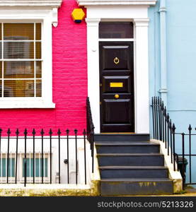 notting hill in london england old suburban and antique wall door