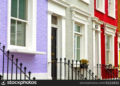 notting hill in london england old suburban and antique wall door