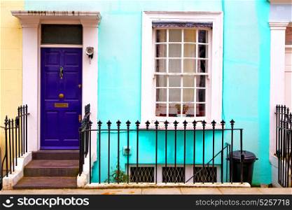 notting hill in london england old suburban and antique wall door