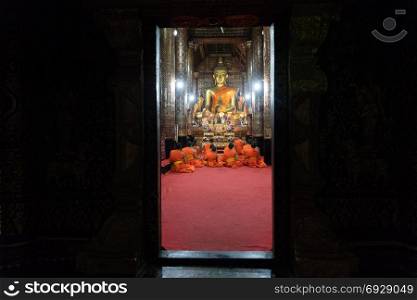 November 27, 2017, Luang Prabang, Laos; Monks during celebration