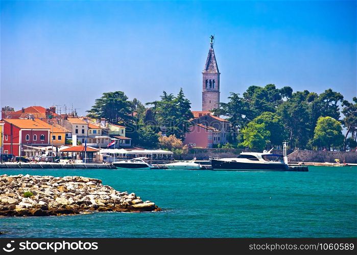 Novigrad Istarski historic waterfront and colorful harbor view, archipelago of Istria, Croatia