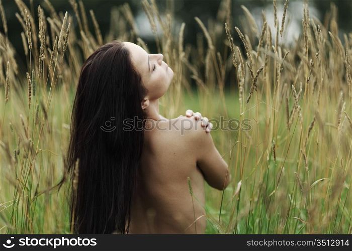 nude woman in the rye