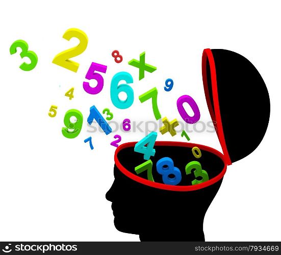 Numbers Education Showing Digits University And Study