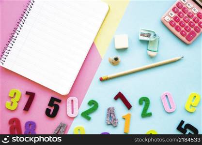 numbers near stationery calculator