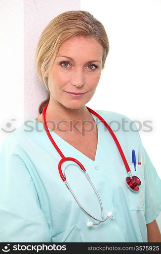 nurse posing