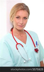 nurse posing