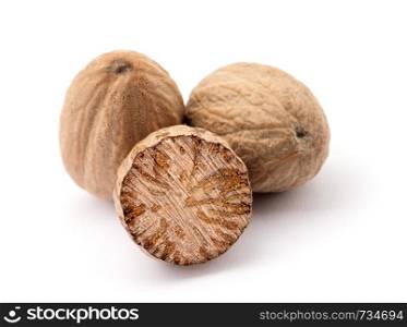 nutmeg isolated on white background