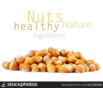 Nuts isolated on a white background