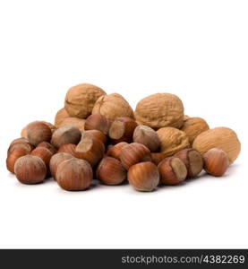 nuts isolated on white background