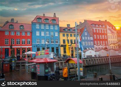 Nyhavn is the old harbor of Copenhagen. Denmark. Nyhavn is the old harbor of Copenhagen