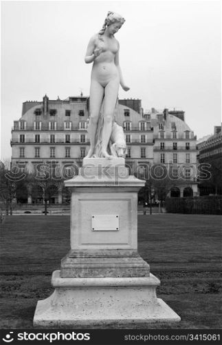 Nymphe Statue, in the Jardin des Tuileries, Paris, France