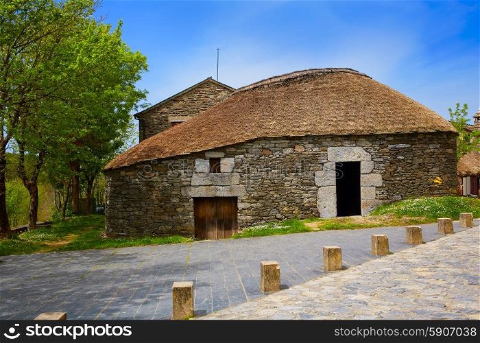 O Cebreiro by the way of Saint James in Galicia Palloza traditional celtic hut