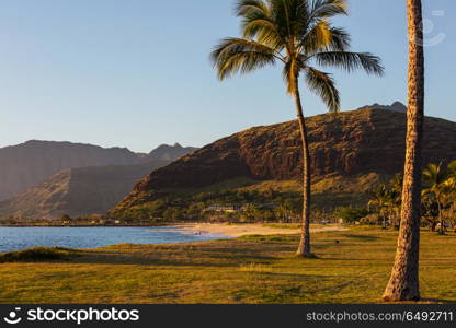 Oahu. Beautiful landscapes in Oahu island, Hawaii