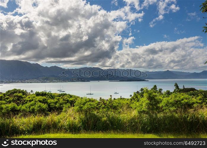 Oahu. Beautiful landscapes in Oahu island, Hawaii