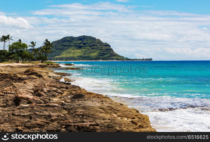 Oahu. Beautiful landscapes in Oahu island, Hawaii