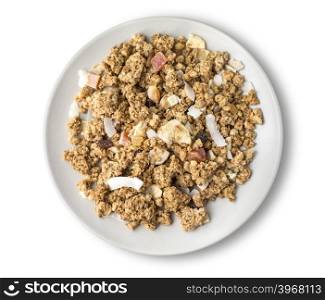 oat in a bowl on natural background studio shot, with clipping path