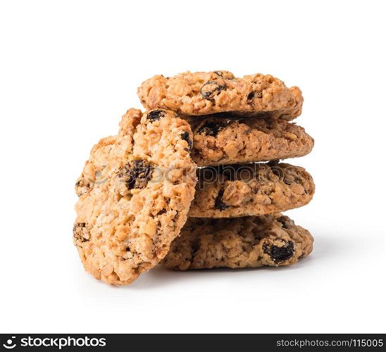 oatmeal cookies. oatmeal cookies on a white background