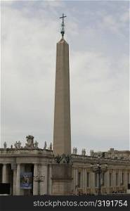 Obelisk in front of a church, St. Peter&acute;s Basilica, St. Peter&acute;s Square, Vatican City
