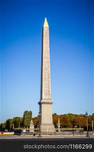 Obelisk of Luxor in Concorde square, Paris, France. Obelisk of Luxor in Concorde square, Paris