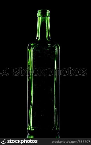 object on black - Wine Bottle on black