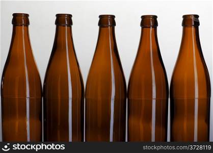 object on grey - Beer bottle on grey