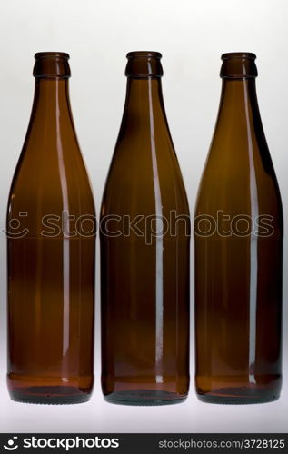 object on grey - Beer bottle on grey