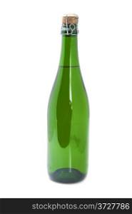 object on white - Bottle sparkling wine