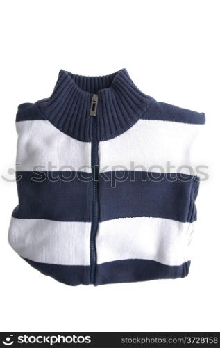 object on white - clothes Blue cardigan