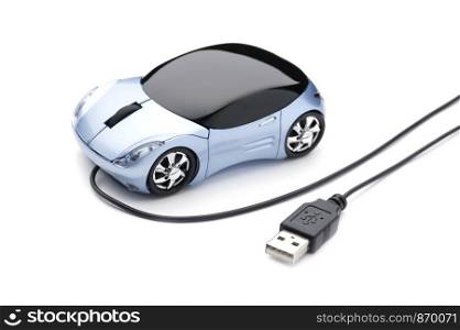 object on white - Computer mouse car