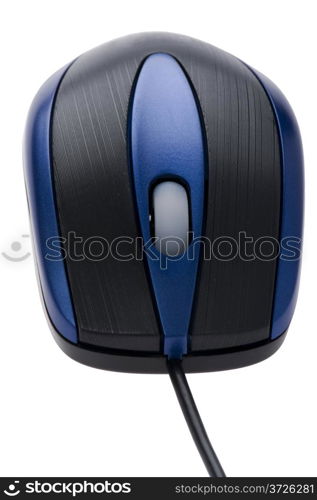 object on white - computer mouse close up