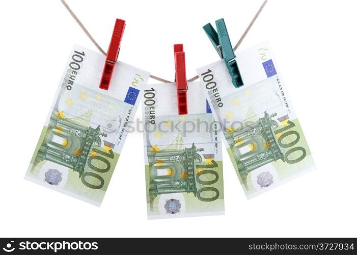 object on white - currency paper money